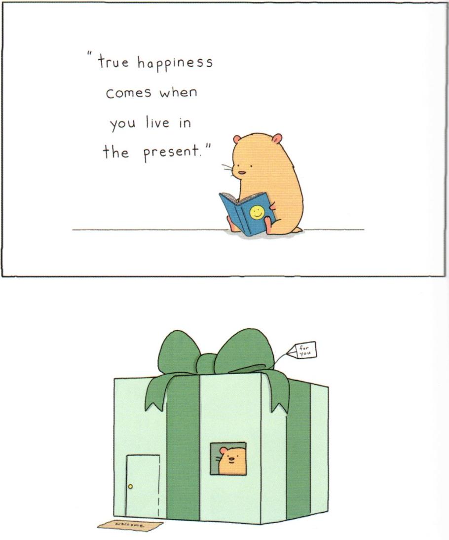 comic about mindfulness for anxiety CBT therapy in Raleigh North Carolina