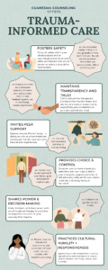 list of trauma-informed principles and examples in trauma therapy by Raleigh, NC EMDR therapist