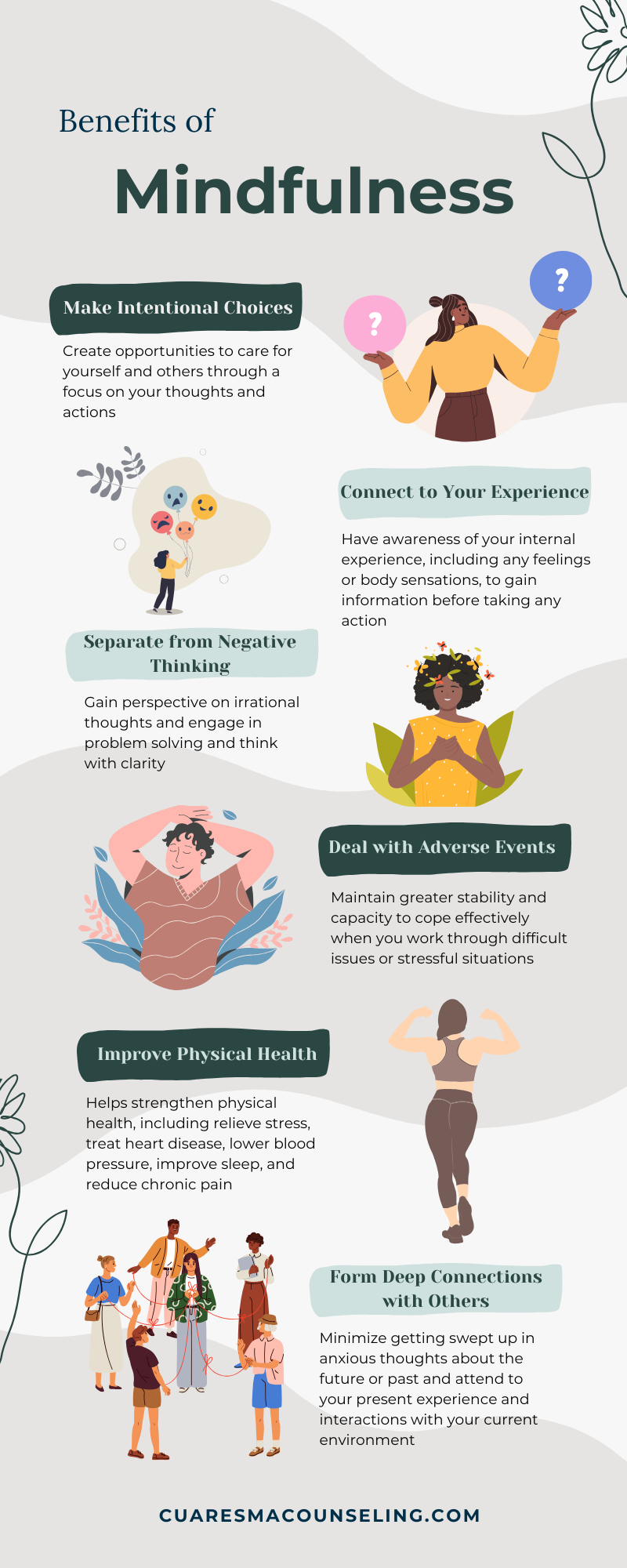benefits of mindfulness for anxiety stress trauma treatment in Raleigh Durham Charlotte Greensboro Winston-Salem North Carolina