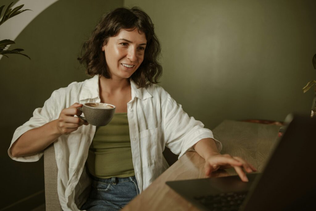 a north carolina person in a telehealth session for EMDR therapy