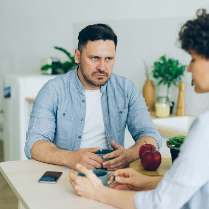 couple in raleigh, north carolina experiencing a heated argument